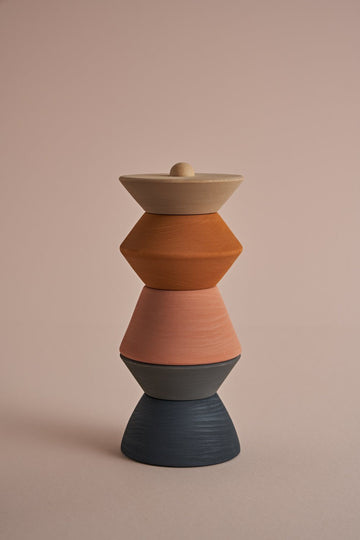 Houten stapeltoren - Big sculpture stacking tower - Raduga Grez